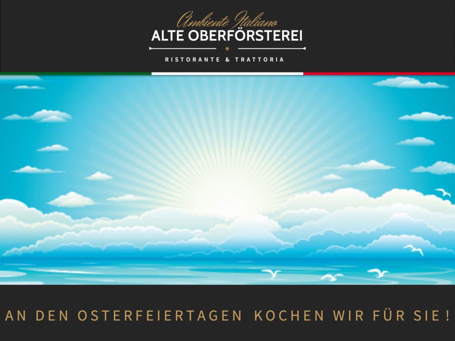 AND DEN OSTERFEIERTAGEN KOCHEN WIR FÜR SIE !